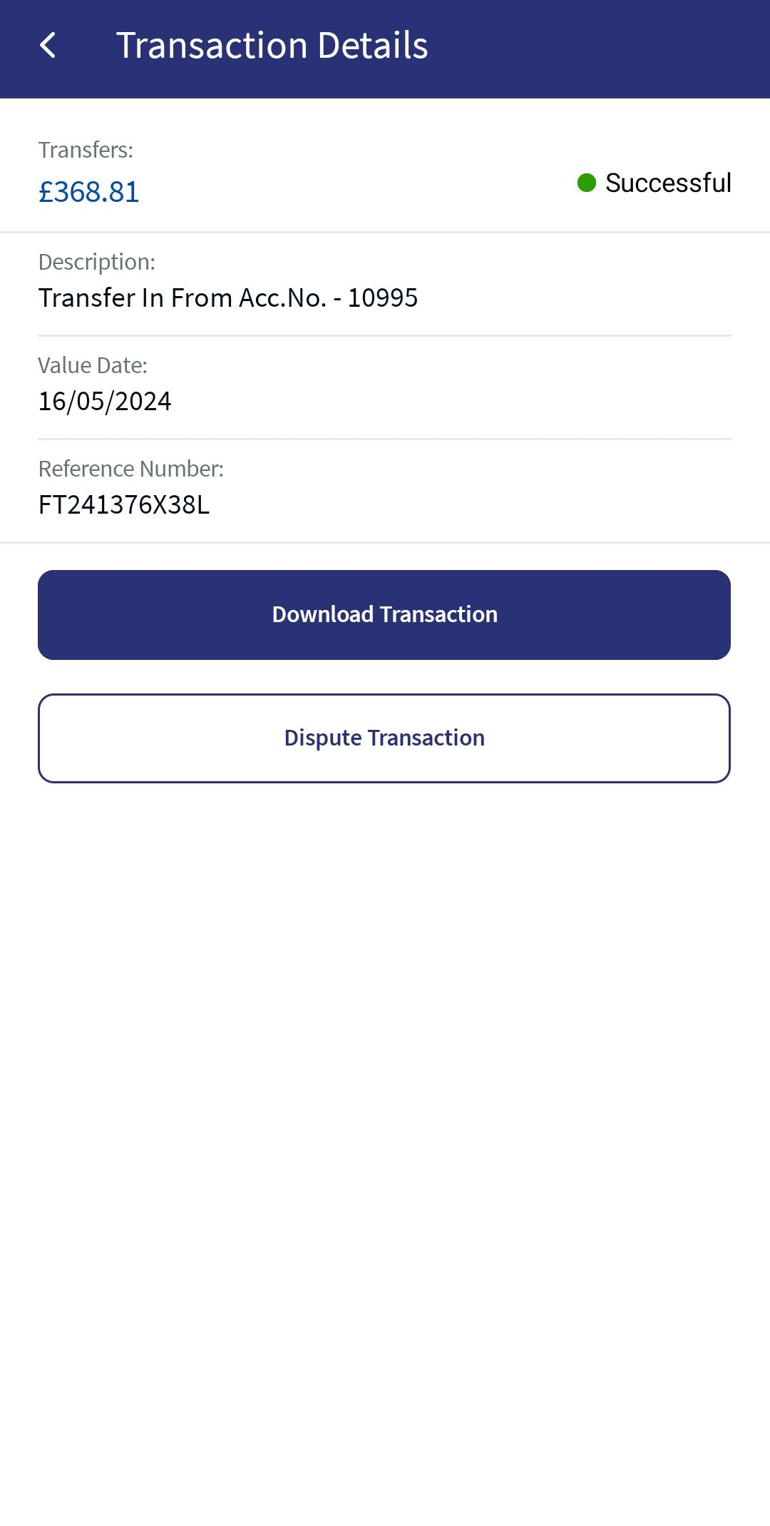 Transaction Details